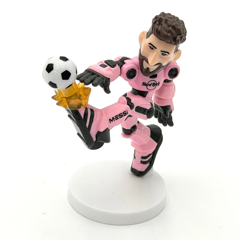 Lionel Messi Hard Rock Cafe Pink Robot Soccer Figure Collectible Number 10